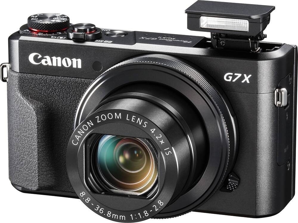 Alt View 16. Canon - PowerShot G7 X Mark II 20.1-Megapixel Digital Video Camera - Black.