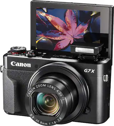 Canon - PowerShot G7 X Mark II 20.1-Megapixel Digital Video Camera - Black