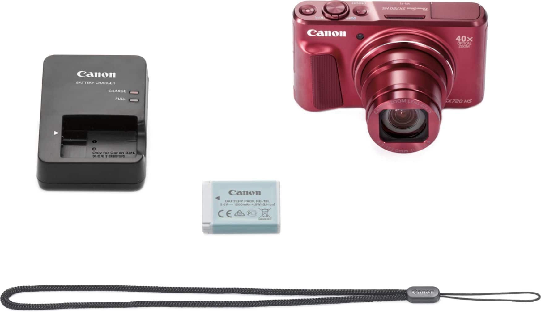 Canon PowerShot SX720 HS 20.3-Megapixel Digital Camera Red 1071C001 - Best  Buy