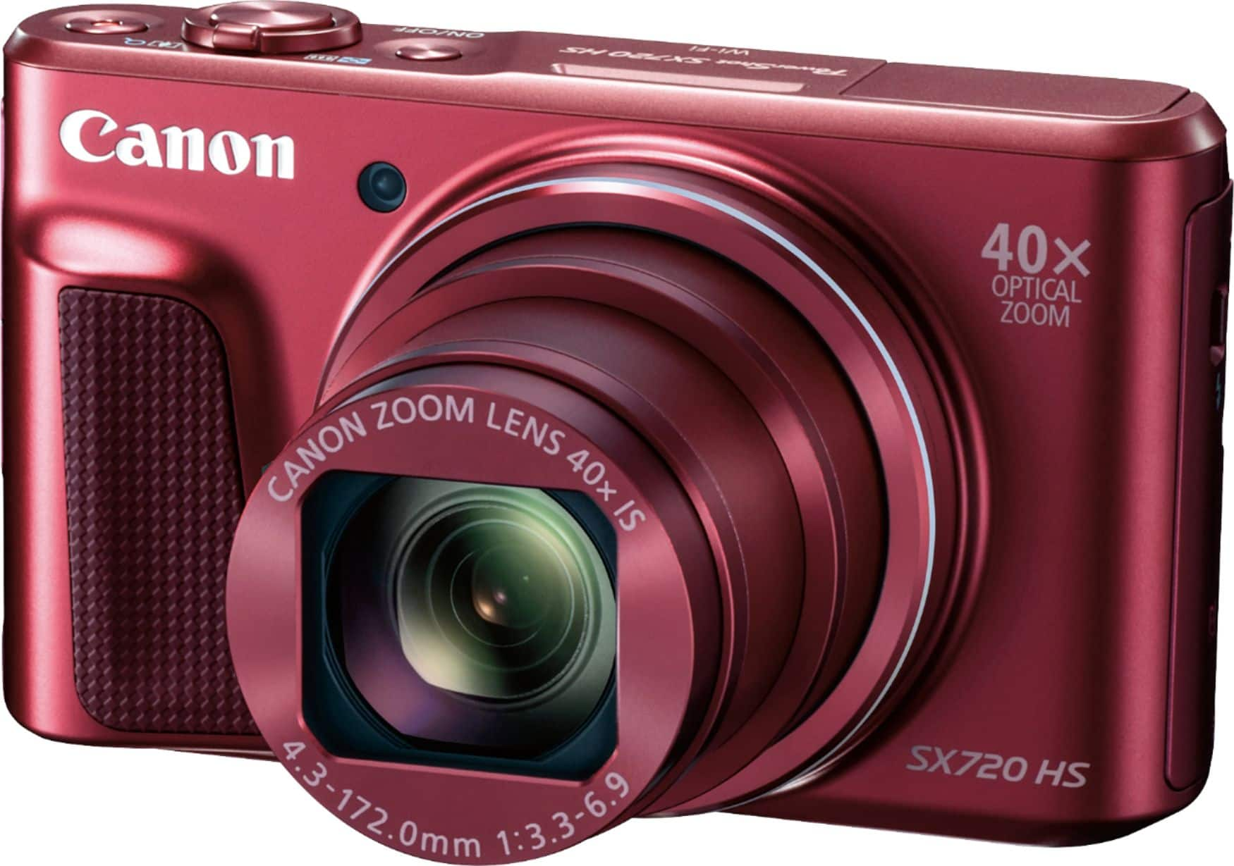 Canon PowerShot SX720 HS 20.3-Megapixel Digital Camera Red 1071C001 - Best  Buy