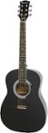 Angle Zoom. Maestro - 6-String Parlor-Size Acoustic Guitar - Black.