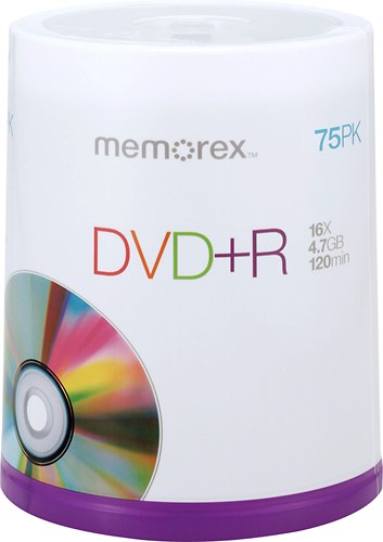  Memorex - 75-Pack 16x DVD+R Disc Spindle