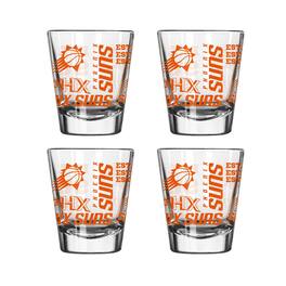 Logo Brands - Phoenix Suns 4-Pack 2oz. Shot Glass Set - Multicolor