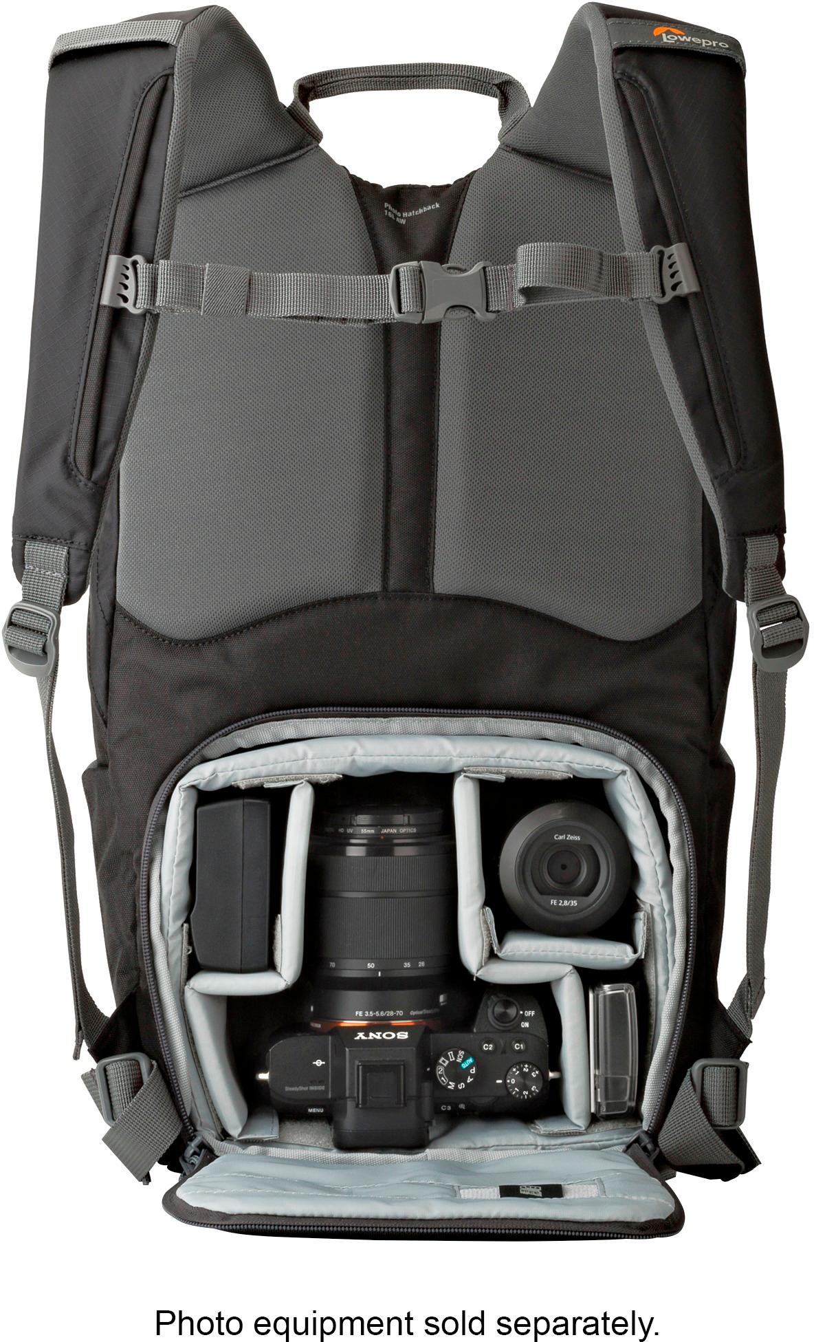 Best Buy: Lowepro Photo Hatchback Camera Backpack Gray, Black LP36955