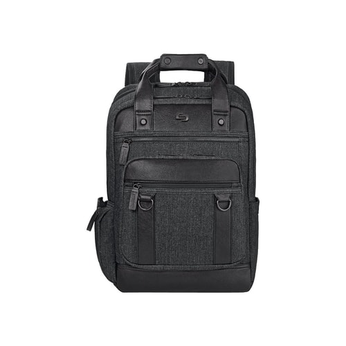 Solo - Executive Collection Laptop Backpack - Black - Larger Front