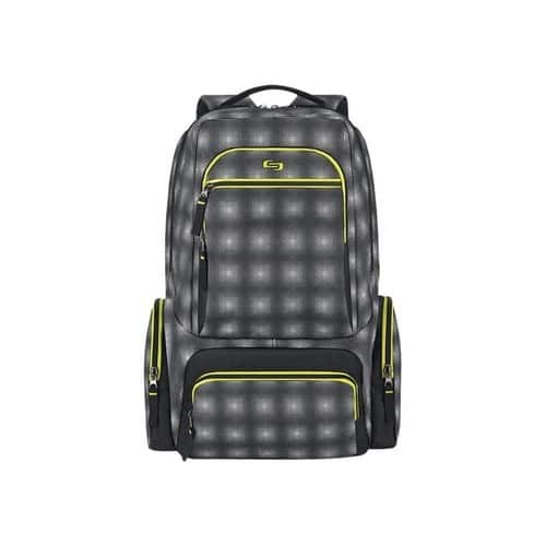 Solo - Active Collection Laptop Backpack - Gray, Green - Larger Front