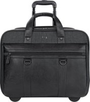 Solo - Executive Collection Rolling Laptop Case for 17.3" Laptop - Black - Front_Zoom