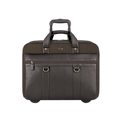 solo New York - Executive Collection Rolling Laptop Case for 17.3" Laptop - Espresso
