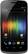 Front Standard. Samsung - Galaxy Nexus Mobile Phone - Black (Sprint).
