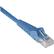 Front. Tripp Lite - 100' N201 Series RJ-45 Gigabit Snagless Molded CAT-6 UTP Patch cable - Blue.