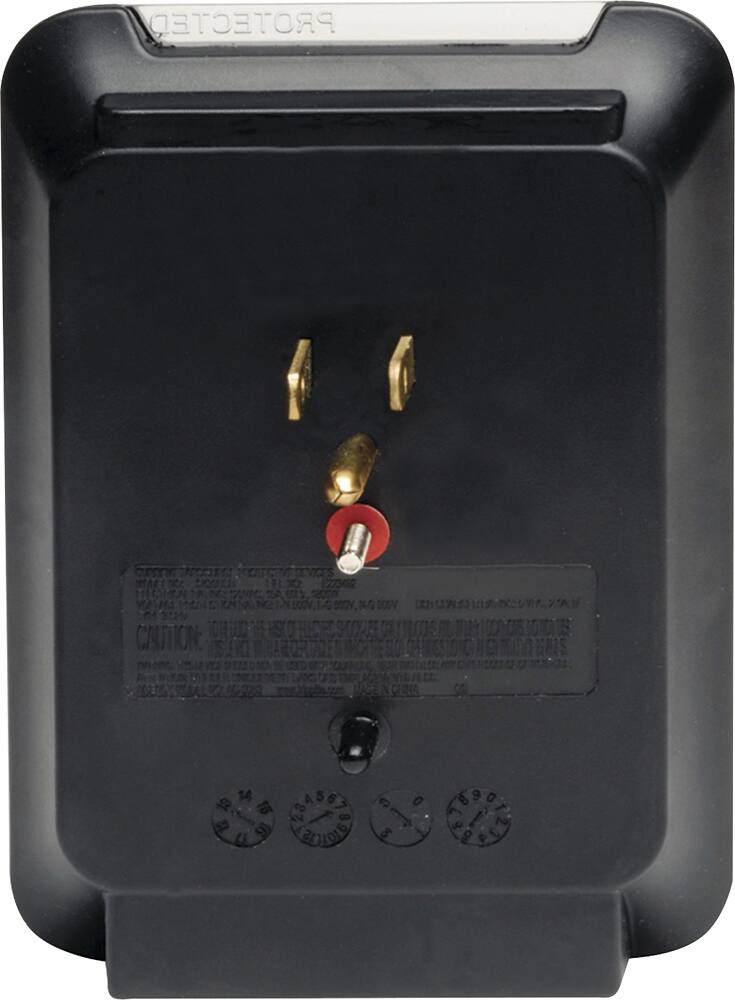 Alt View 12. Tripp Lite - Protect It! 3-Outlet Surge Protector - Black.
