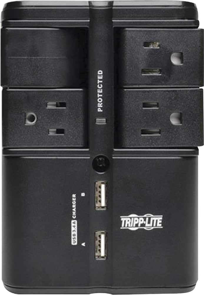 Customer Reviews: Tripp Lite Protect It! 4-Outlet Surge Protector Black ...