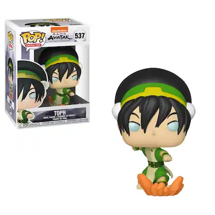 **POP! AVATAR 537**
**THE LAST AIRBENDER**
**TOPH**
**VINYL FIGURE / FIGURINE EN VINYLE / FIGURA DE VINIL**
**Nickelodeon**
**ANIMATION**
**WARNING: CHOKING HAZARD - SMALL PARTS. NOT FOR CHILDREN UNDER 3 YEARS.**
**ATTENTION: PELIGRO DE AHOGO - PIEZAS PEQUEÑAS. NO ES RECOMENDABLE PARA NIÑOS MENORES DE 3 AÑOS.**
**ADVERTENCIA: PEQUEÑOS OBJETOS QUE PUEDE INGESTAR. NO RECOMENDADO PARA NIÑOS MENORES DE 3 AÑOS.**