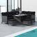 Alt View 4. Costway - 7 PCS Patio Dining Furniture Set PE Rattan Sectional Sofa Set with Soft Cushions - Black,Mix Gray.