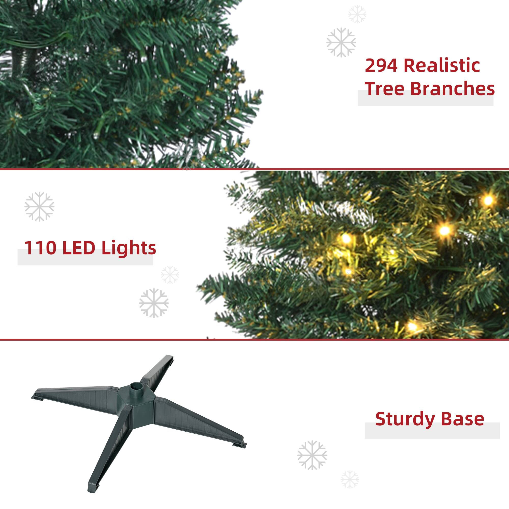 294 Realistic Tree Branches

110 LED Lights

Sturdy Base