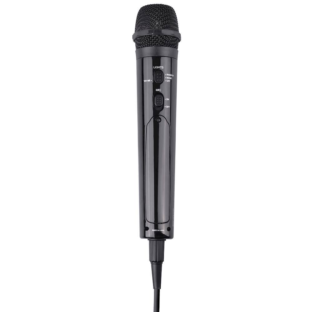 Singing Machine - Unidirectional Dynamic Wired Microphone - Black