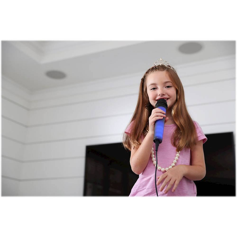 Alt View 13. Singing Machine - Unidirectional Dynamic Wired Microphone - Black.