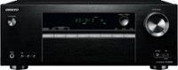 Front Zoom. Onkyo - 700W 5.1-Ch. 4K Ultra HD and 3D Pass-Through A/V Home Theater Receiver - Black.