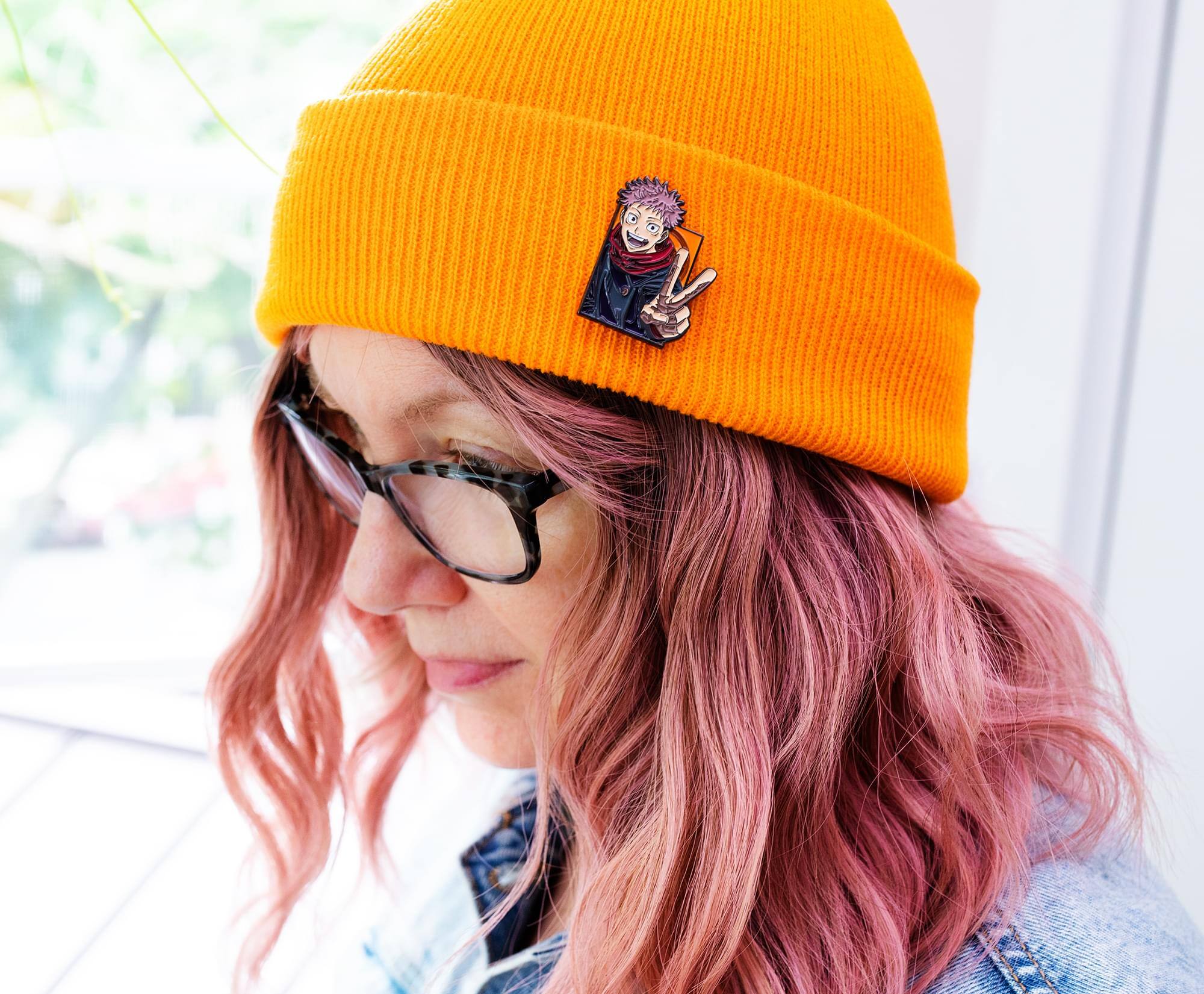 Alt View 3. SalesOne LLC - Jujutsu Kaisen Yuji Itadori Limited Edition Enamel Pin | Anime Expo 2022 Exclusive - Black.