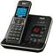 RCA - DECT 6.0 Digital Cordless Phone with Integrated Answering System - Black-Front_Standard