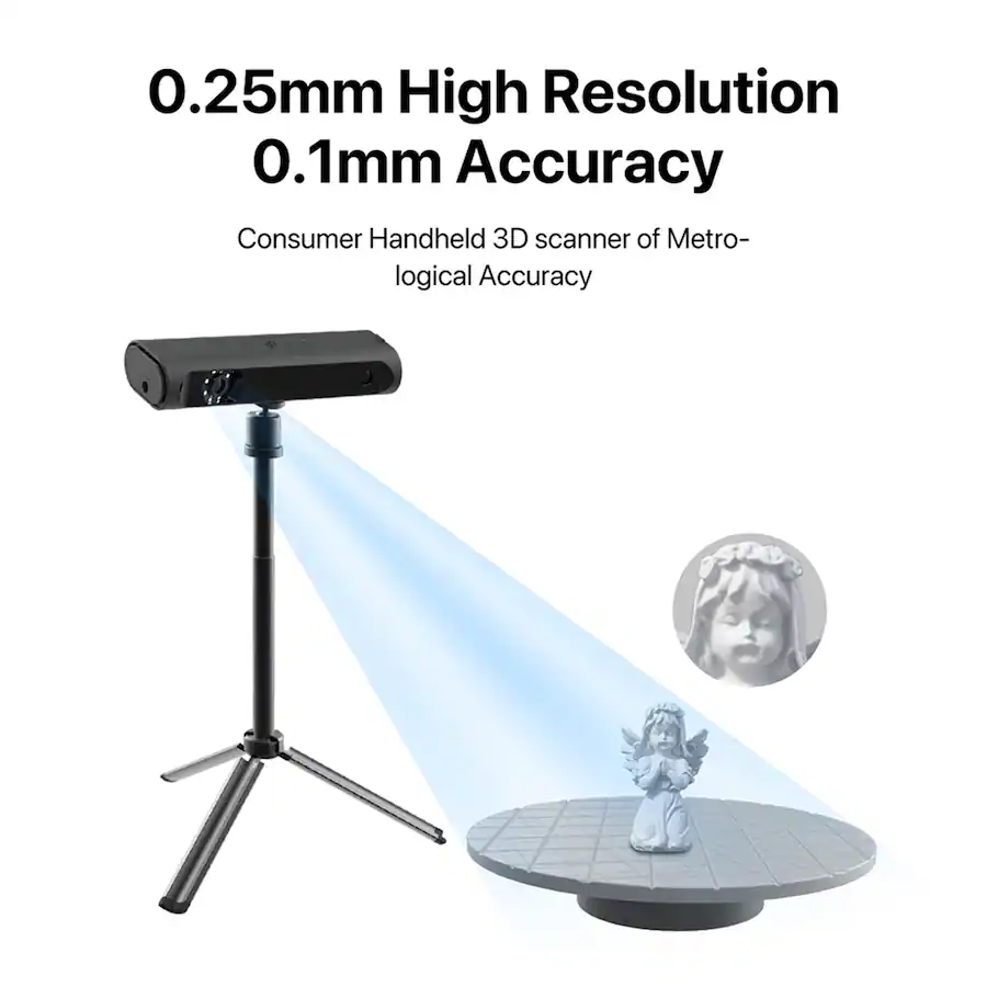 3DMakerpro Magic Swift Plus 3D Scanner, Visual Tracking, 0.1mm Accuracy ...
