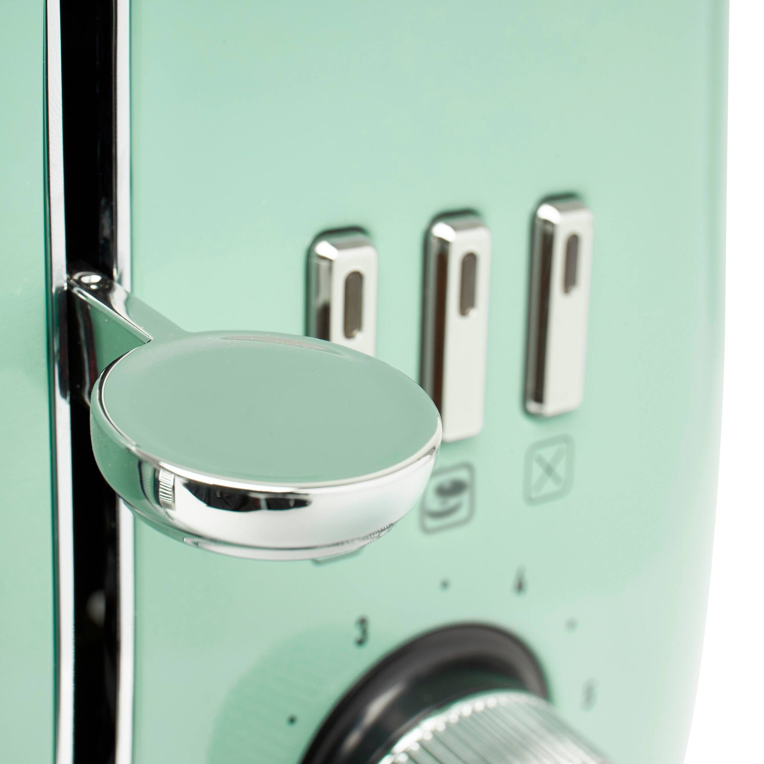 Alt View 1. Haden - Cotswold 4 Slice Toaster - Sage and Chrome.