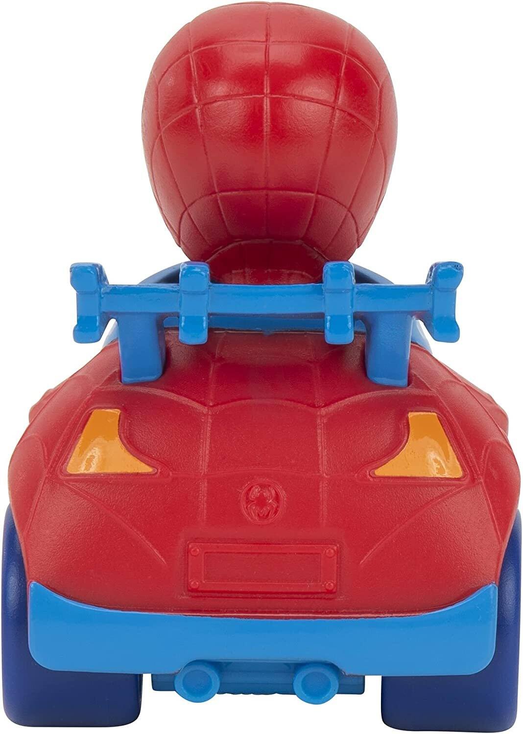 Left. Jazwares - Marvel Spidey and His Amazing Friends 6-Pack Mini Vehicles Set, 2-Inch Toys, Spider-Man Character Cars - Multicolour.