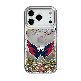Keyscaper - NHL - Washington Capitals iPhone Confetti Glitter Case - 14 - Multicolor