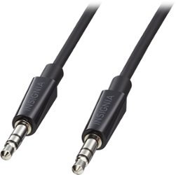Insignia™ - 3' 3.5mm Audio Cable - Black - Front_Zoom