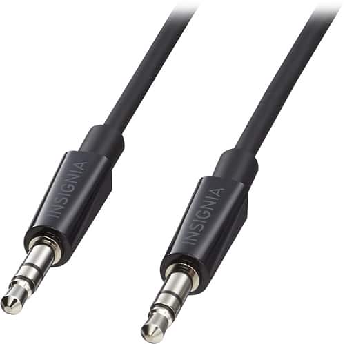 Insignia 3 3.5mm Audio Cable Black NS LW16 Best Buy