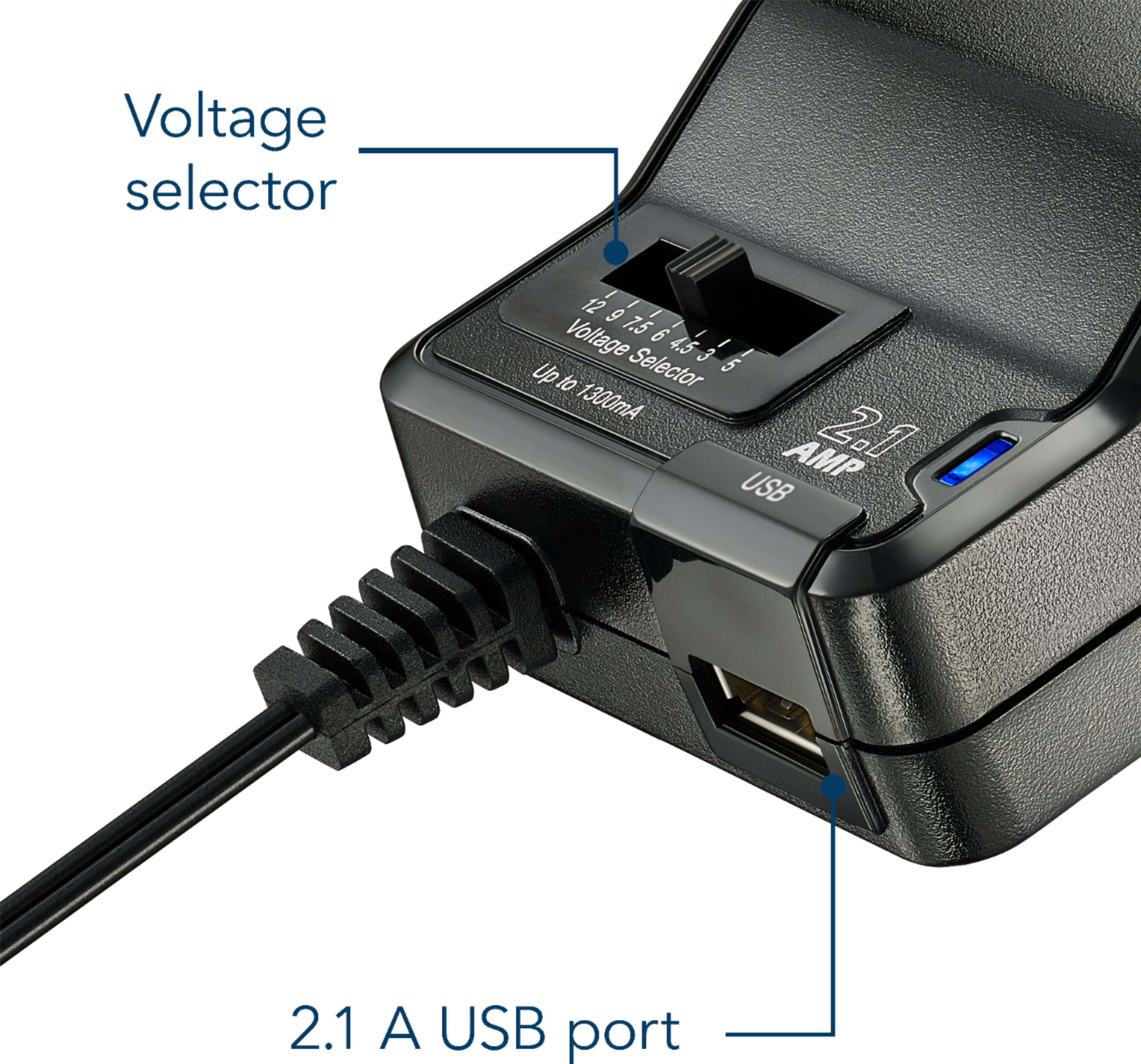 Alt View 13. Insignia™ - 15.6 W 4.9 ft Universal AC Adapter - Black.