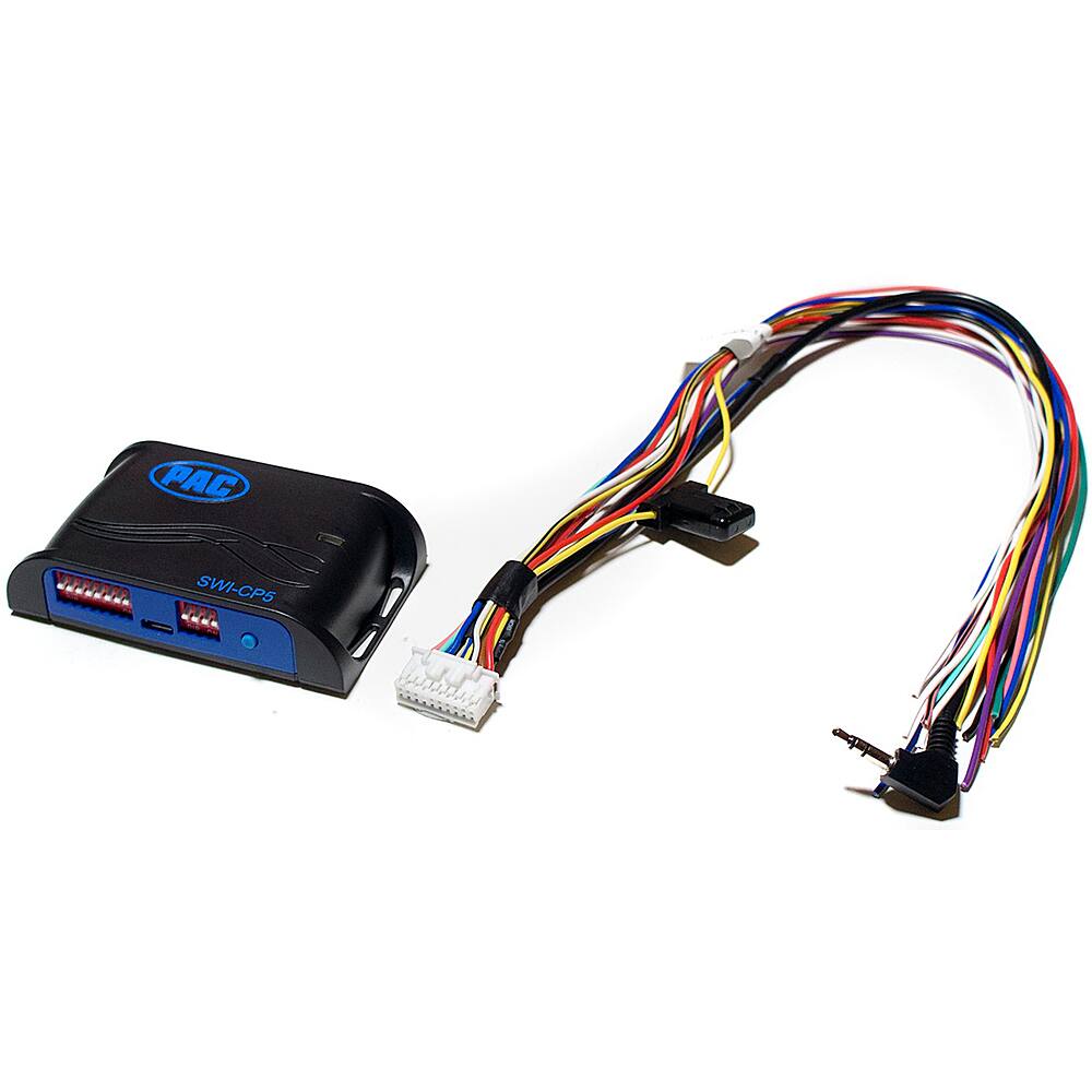 Front. PAC - Steering Wheel Control Interface for Select Vehicles - Black/Blue.