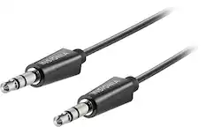 Front. Insignia™ - 6' 3.5mm Audio Cable - Black.