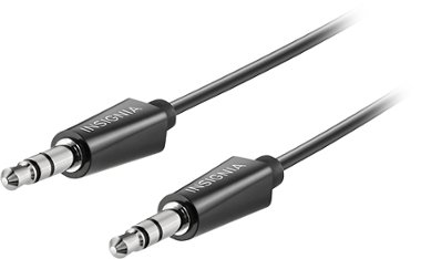 Insignia™ - 6' 3.5mm Audio Cable - Black - Front_Zoom