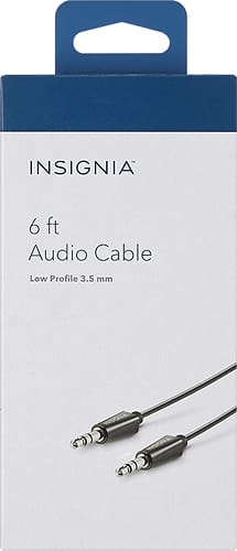 Alt View 1. Insignia™ - 6' 3.5mm Audio Cable - Black.