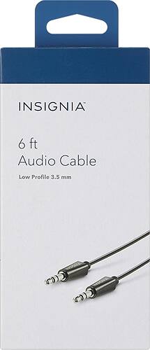 Alt View 1. Insignia™ - 6' 3.5mm Audio Cable - Black.
