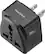Front. Insignia™ - Grounded North/South American Power Adapter - Black.