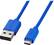 Front. Insignia™ - 4' Micro USB Cable - Blue.