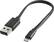 Front. Insignia™ - Apple MFi Certified 6" Lightning Charge-and-Sync Cable - Black.