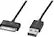 Front. Insignia™ - 4' 30-Pin Charge-and-Sync Cable - Black.