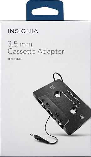 Insignia - 3' 3.5mm Cassette Adapter - Multi