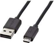 Front Zoom. Insignia™ - 4' Micro USB Charge-and-Sync Cable - Black.