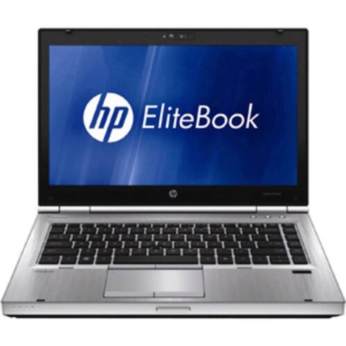 Front Standard. HP - 14" EliteBook Notebook - 4 GB Memory and 160 GB Solid State Drive - Platinum.
