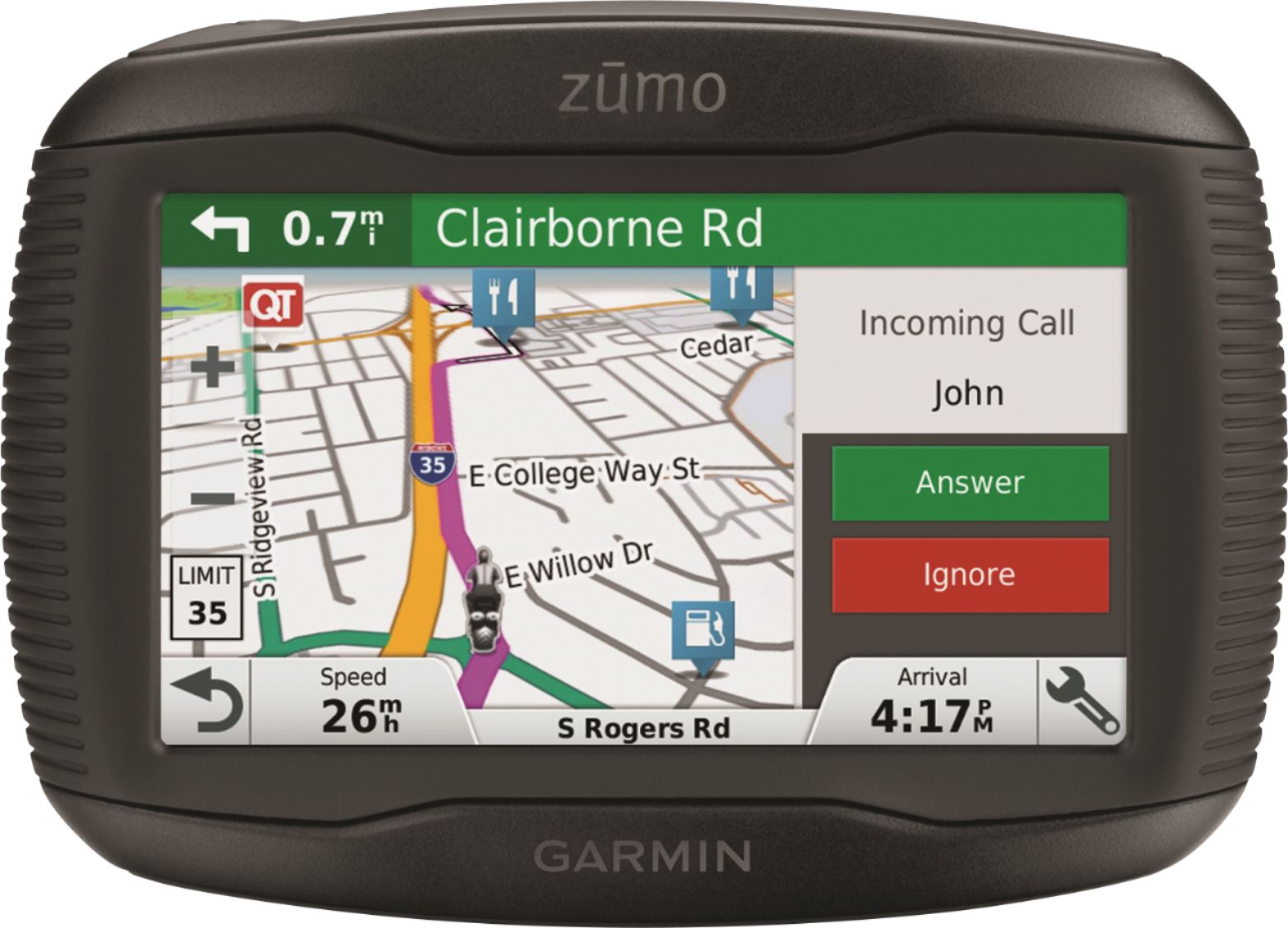 Penelope udsættelse Pil Best Buy: Garmin zumo 395LM; GPS with Built-In Bluetooth, Lifetime Map  Updates Black 010-01602-00
