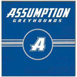 Jardine - Assumption Greyhounds 10'' x 10'' Retro Team Sign - Blue