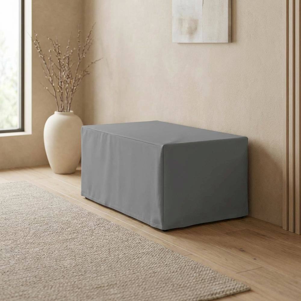 Alt View 5. FurniFact - Outdoor Coffee Table Cover for Weatherproof Protection and Durable Fabric - Gray.