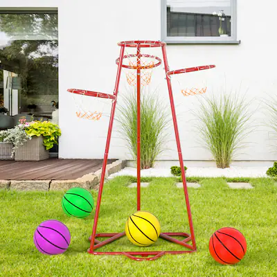 Moving Basketball Hoop Indoor For Kids And Adults, Pro Mini Basketball