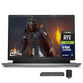 Dell - Alienware x16 R2 16" Gaming Laptop,Intel Ultra 9-185H,RTX 4090,32GB,4TB SSD,Win 11 Pro,1TB Dock Station - Silver