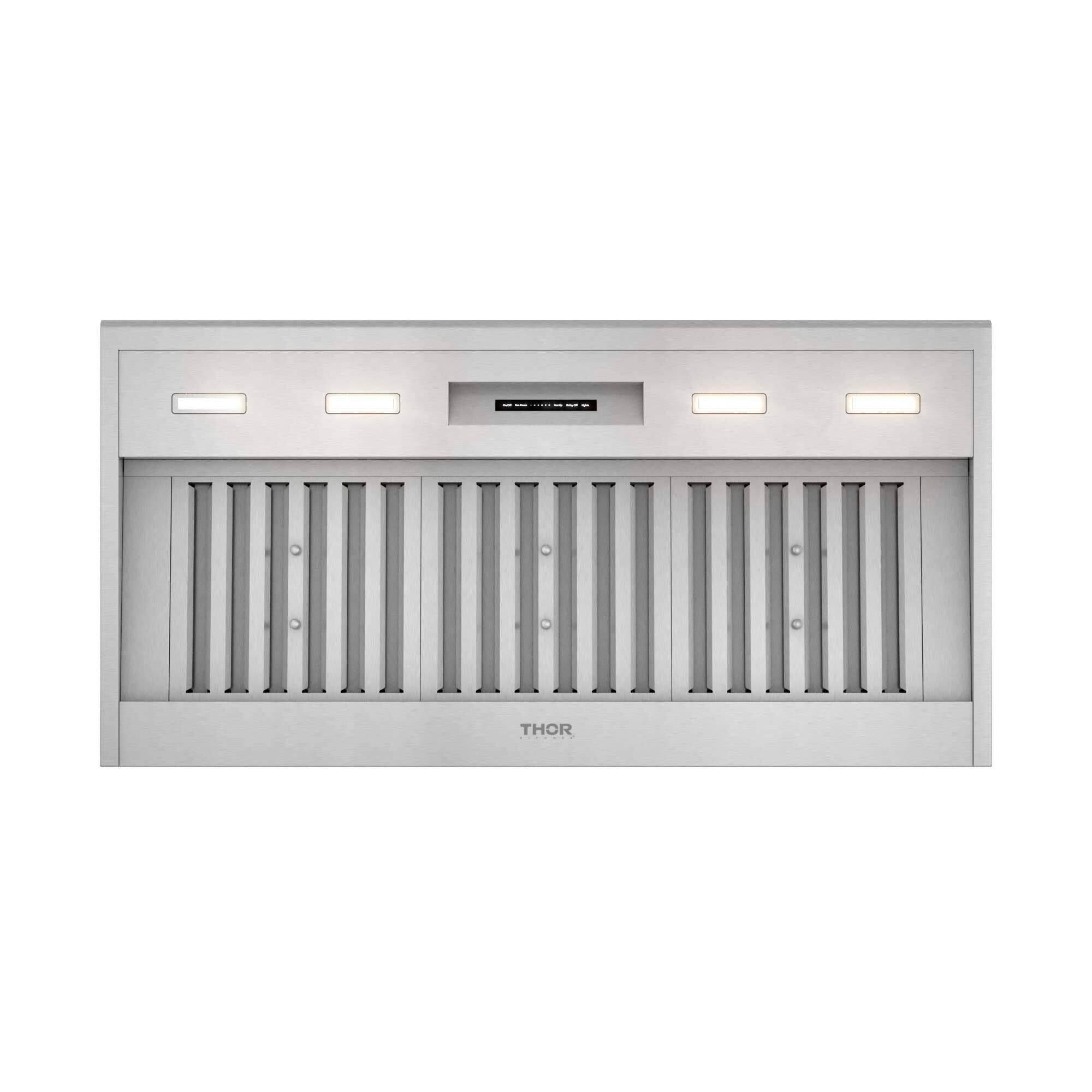 Alt View 1. Thor Kitchen - 48 Inch Convertible 600 CFM Pro Range Hood - Stainless Steel.