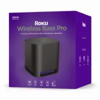 10" Wireless Bass Pro Subwoofer for Streambar, Streambar Pro, and Roku Wireless Speakers - Black - Front_Zoom